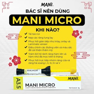 Composite đặc Micro Tuýp/4g - Mani chính hãng