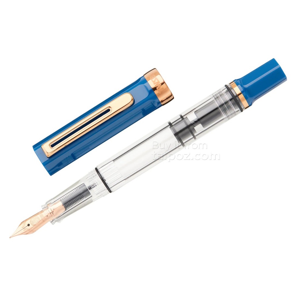- BÚT MÁY TWSBI ECO, INDIGO BLUE WITH BRONZE