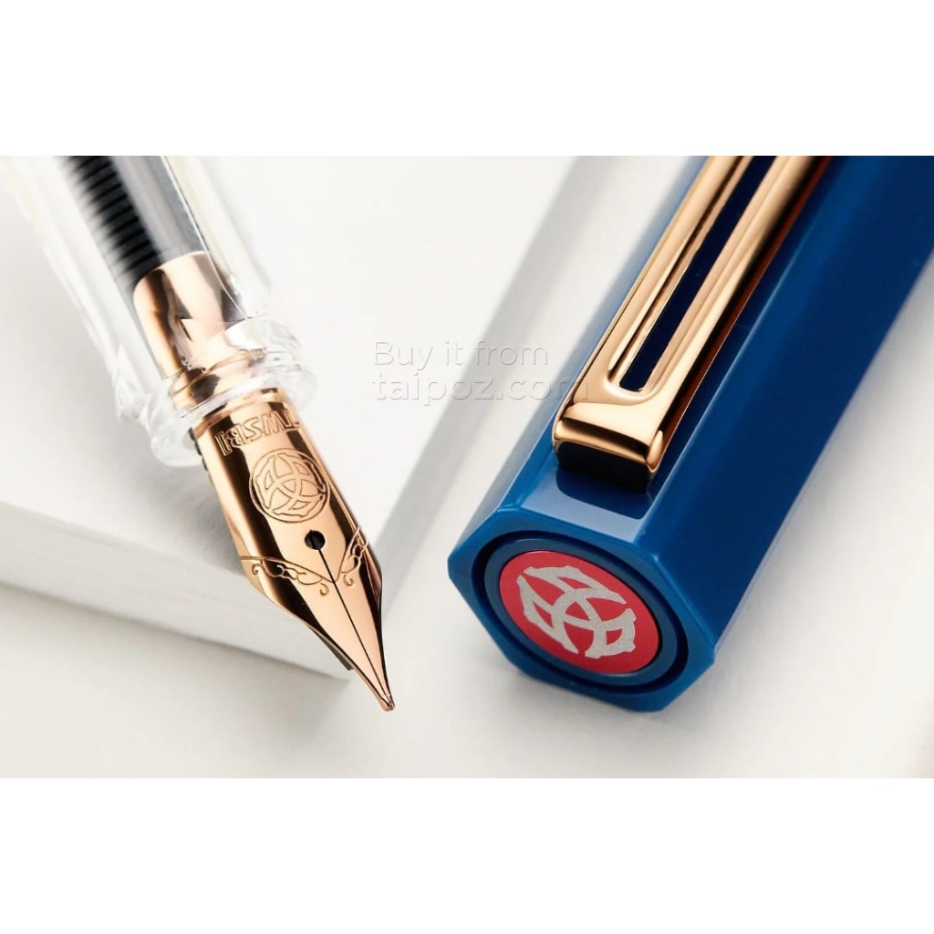 - BÚT MÁY TWSBI ECO, INDIGO BLUE WITH BRONZE