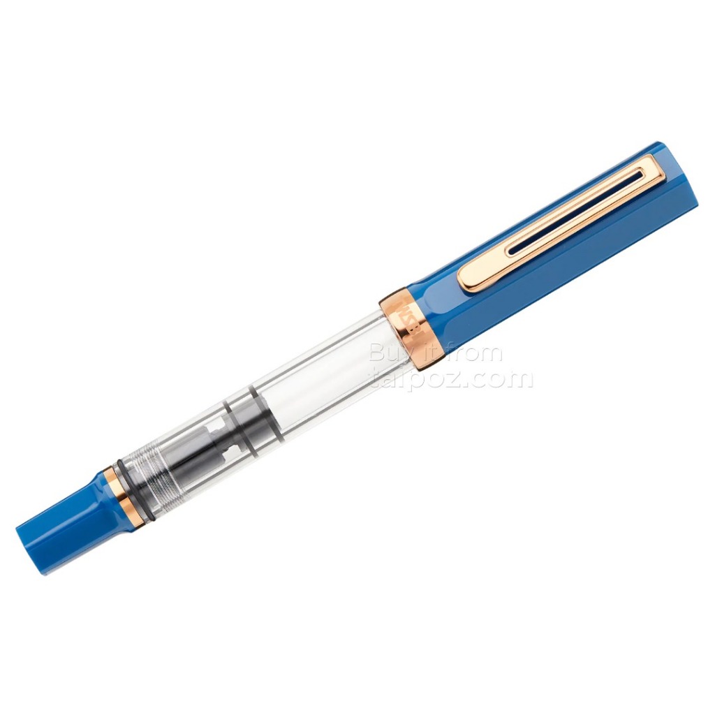 - BÚT MÁY TWSBI ECO, INDIGO BLUE WITH BRONZE