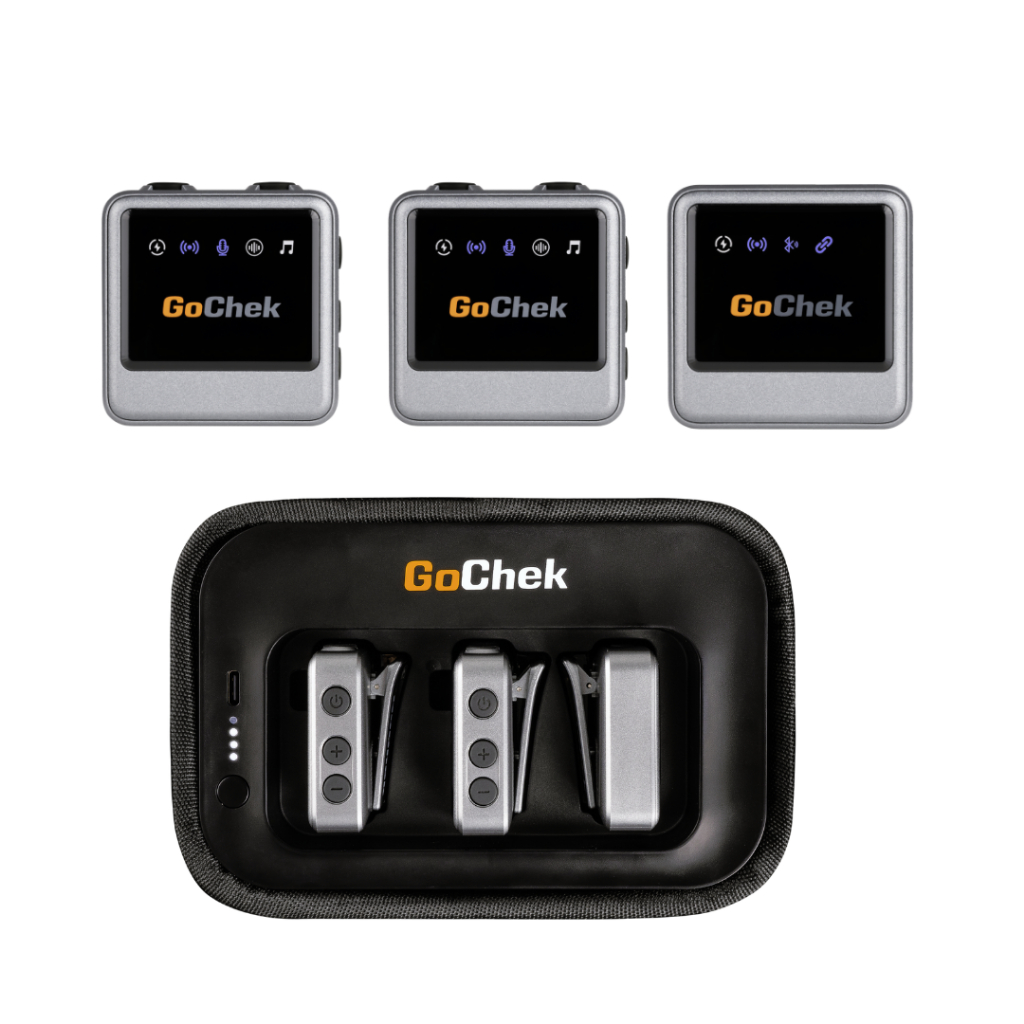 Bộ micro thu âm Gochek Plus A, B, D cao cấp, Dùng cho Máy ảnh, Máy quay, Điện thoại, Máy tính, Mic trợ giảng