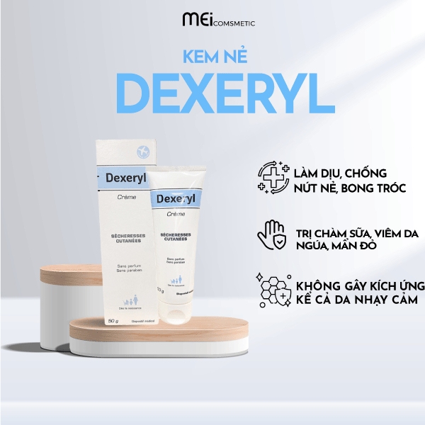 Kem Dưỡng Dexeryl Cream,nẻ Pháp, nẻ chàm Pháp Dưỡng Ẩm