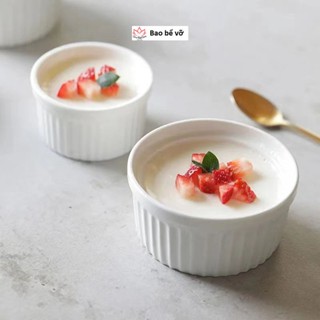 (SALE Xả Kho) Hũ sữa chua, khuôn bánh bằng sứ, hũ chưng yến, cốc làm bánh, bát kem