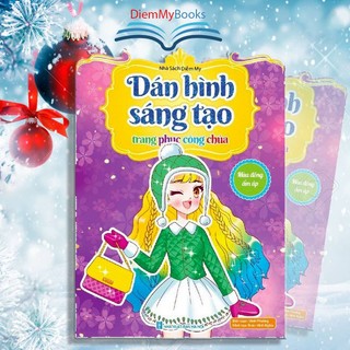 Sách- quyển dán hình sáng tạo trang phục công chúa- theo chủ đề