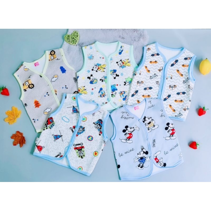 Áo gile nỉ lông cho bé từ 3-14kg