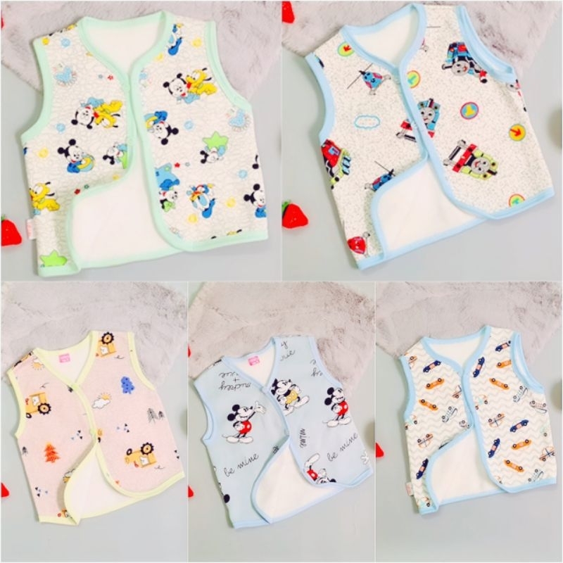HÀNG LOẠI 1 - Áo gile nỉ lông chất cực đẹp cho bé từ 3-14kg