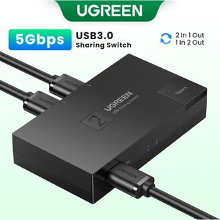 Bộ chia sẻ dữ liệu 4 máy tính to 1 máy in UGREEN US158 30346 30345 15149 ( tốc độ 5Gbps+dây usb)