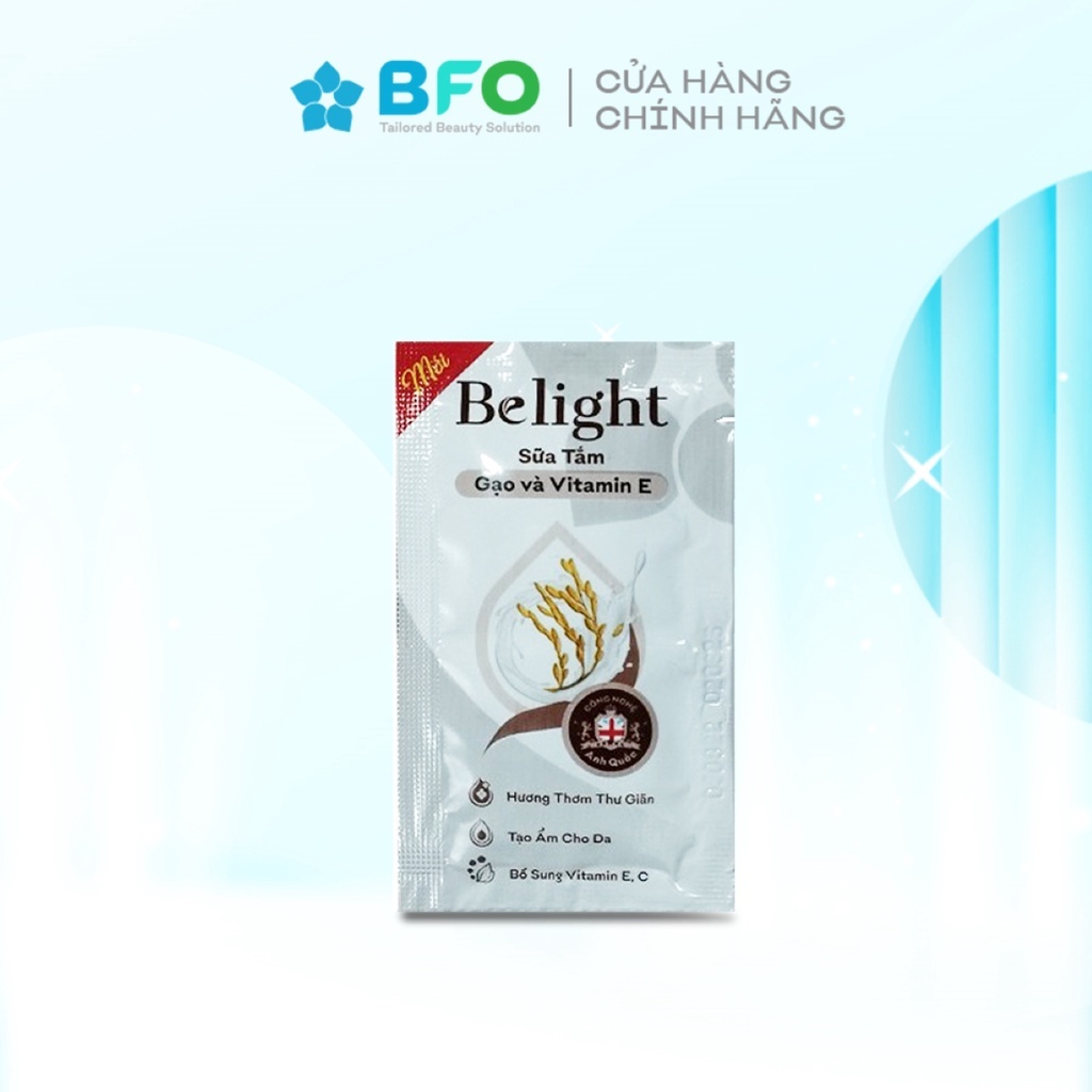 Dây sữa tắm tinh dầu thiên nhiên Belight BFO 6ml (12 Túi)