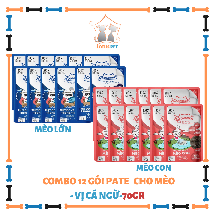 Pate Meowcat dành cho mèo trưởng thành - 70GR