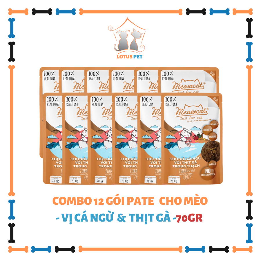 Pate Meowcat dành cho mèo trưởng thành - 70GR