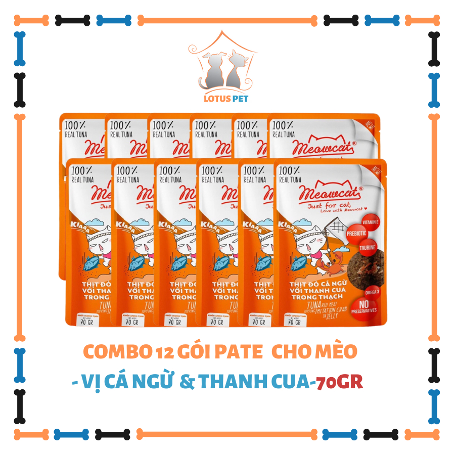 Pate Meowcat dành cho mèo trưởng thành - 70GR