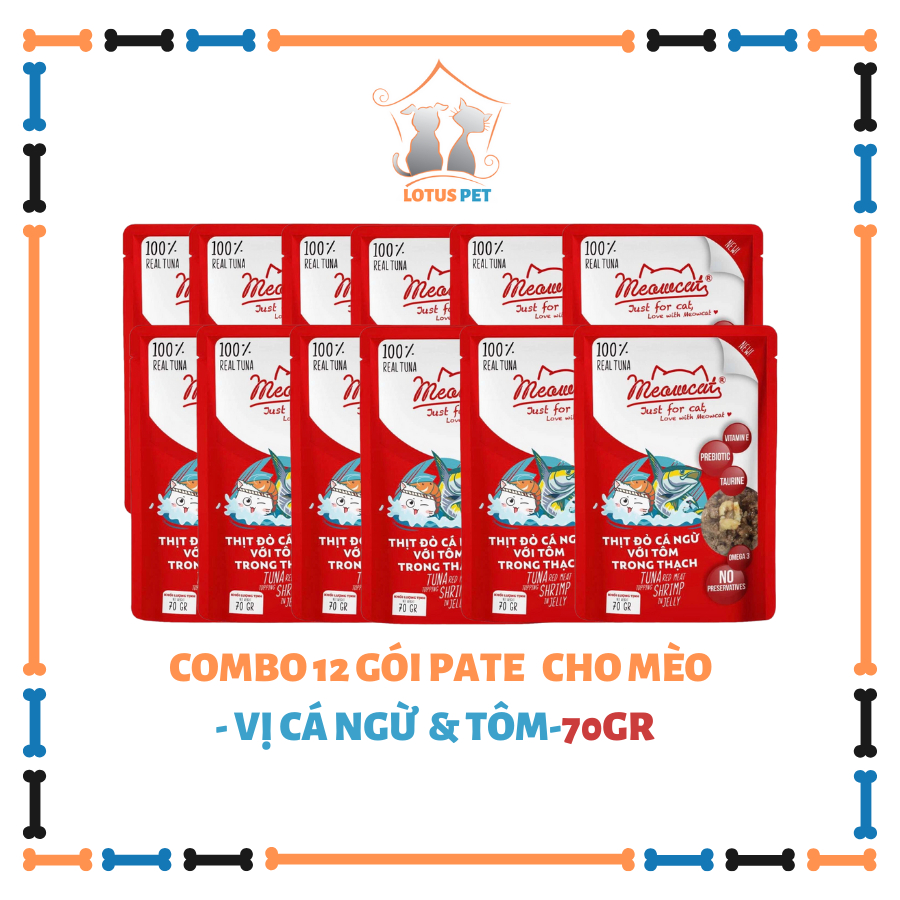 Pate Meowcat dành cho mèo trưởng thành - 70GR