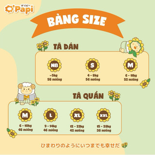 Tã Bỉm OPapi dán quần đủ size