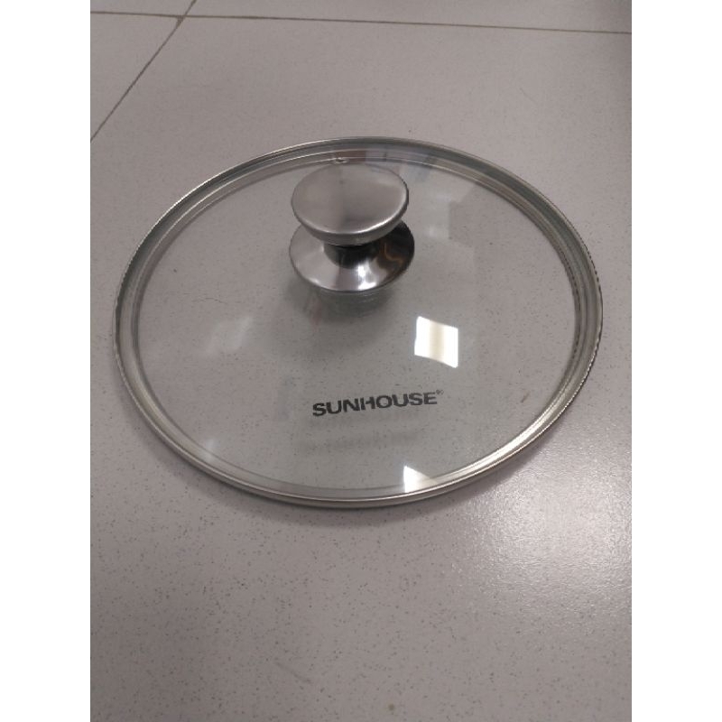 Vung kính sunhouse cho xoong- nồi- chảo side 16cm đến 24cm