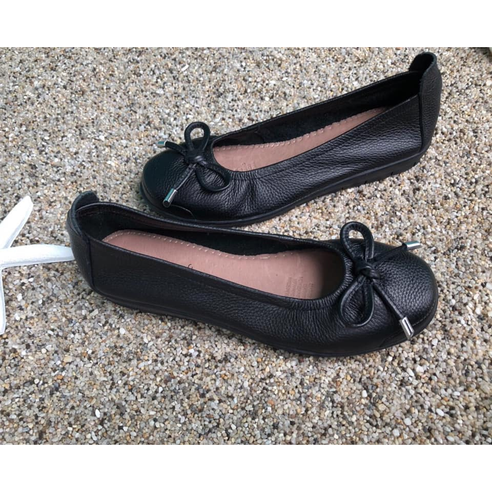 Giày búp bê Supersoft nơ chuông