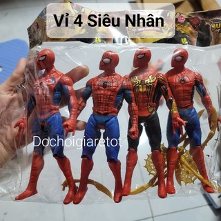 Đồ Chơi Siêu Nhân Nhện Slow Motion Túi 4 Con (Video)