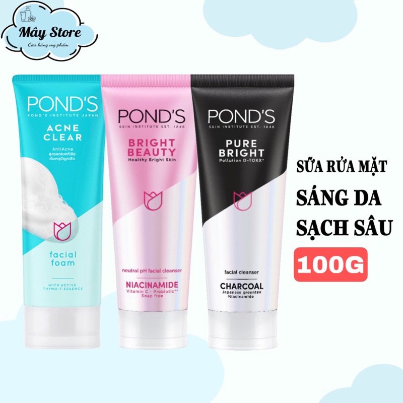 Sữa Rửa Mặt Pond’s Sáng Da 100g