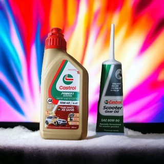 [Tem mới cào trúng thưởng] NHỚT TAY GA CASTROL POWER1 10W-40 0,8L và Nhớt Láp