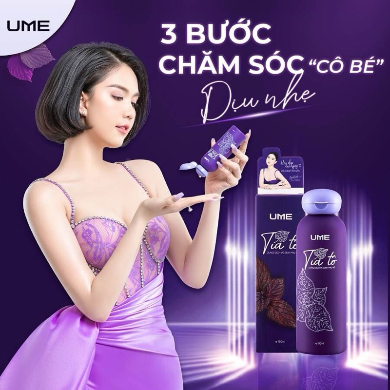 mua 1 tặng 1 Dung dịch vệ sinh phụ nữ tía tô UME Ngọc Trinh chính hãng 150ml