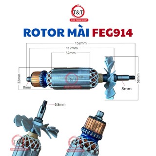 Rotor / ruột máy mài góc feg 914