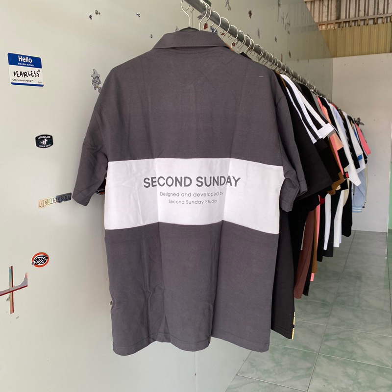 Áo Polo Second Sunday Xám
