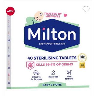 Viên tiệt trùng bình sữa Milton hộp 40v loại to