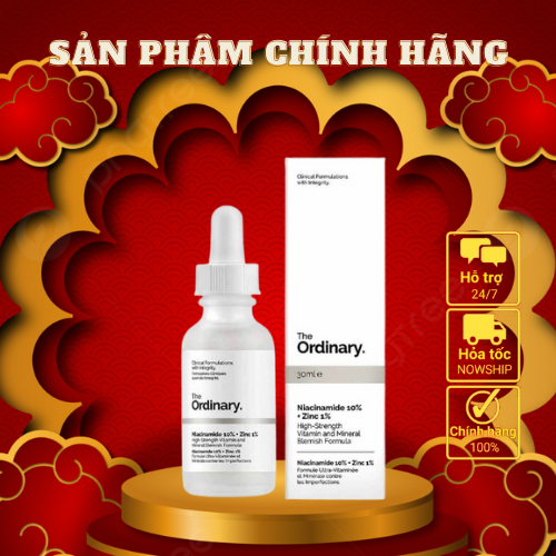 Tinh chất Serum The Ordinary Niacinamide 10% + Zinc 1% 30ml - GTH Beauty
