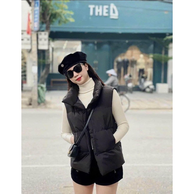 Áo khoác phao , áo gile phao dày dặn đủ sai