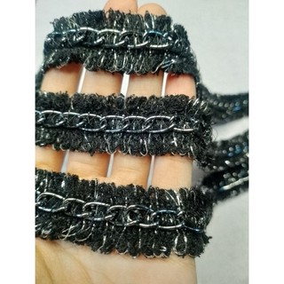 1met dây viền dạ xích 2cm