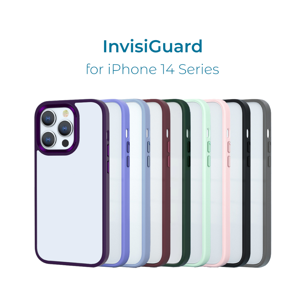 Ốp lưng điện thoại Unique Case trong cho iPhone 14 / 14 Plus / 14 Pro / 14 Pro Max InvisiGuard hỗ trợ sạc không dây IG14