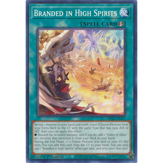[ Dưa Hấu Yugioh ] Lá bài thẻ bài Branded in High Spirits - Tặng bọc bài nhựa bảo quản
