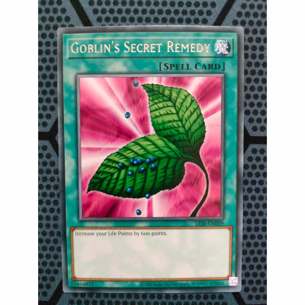 Bài yugioh thời đầu duel monster - Goblin's Secret Remedy - LOB-EN099 - Rare Unlimited