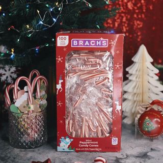 (MADE IN USA) Kẹo gậy Giáng Sinh BRACHS Candy cane mini 100 cây