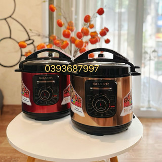 Nồi áp suất điện sharp 6l ks-216 hàng chính hãng sharp , nồi áp suất sharp 6l cắm điện đa năng hầm canh nấu sup nhanh