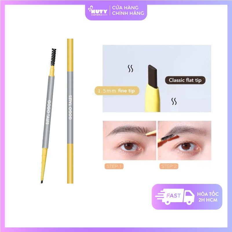 Chì Kẻ Mày 2 Đầu Gogo Tales Cloud Mist (0.1g)