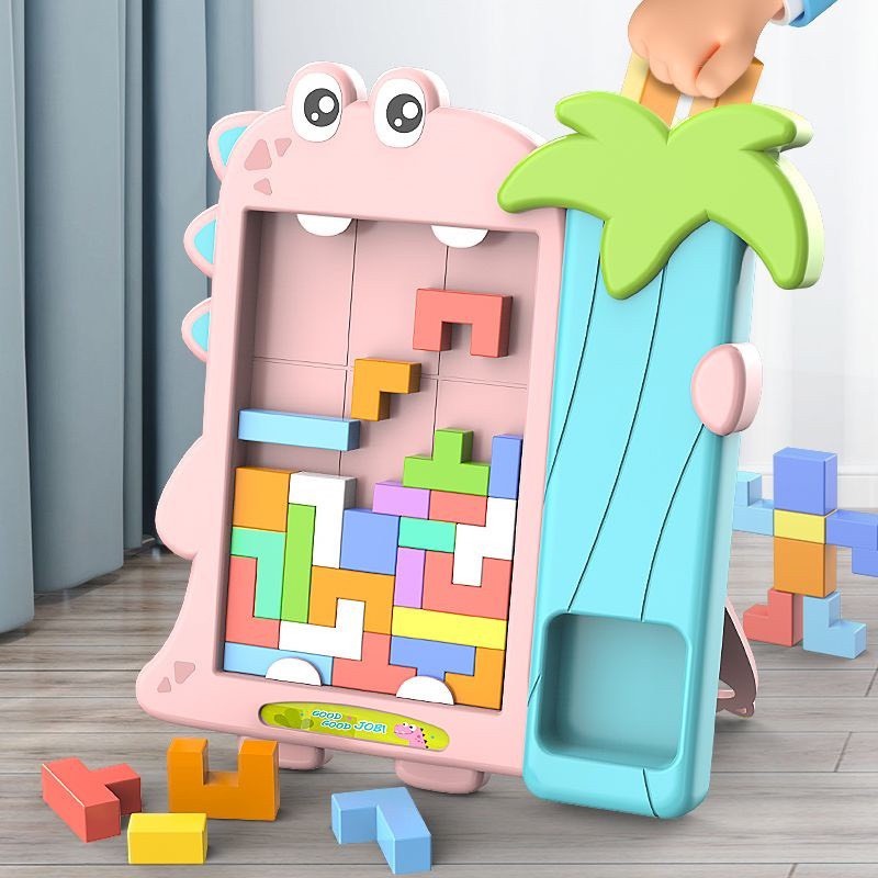 Đồ chơi xếp hình cho bé từ 1 tuổi trở lên Đồ Chơi Xếp Hình Tetris Ba Chiều Luyện Tư Duy Logic Cho Bé 3-6 Tuổi