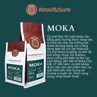 Cà phê rang xay rita võ cafe moka 500g