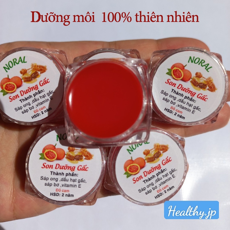 Son dưỡng môi dầu gấc sáp ong tăng sinh collagen, nâng màu môi