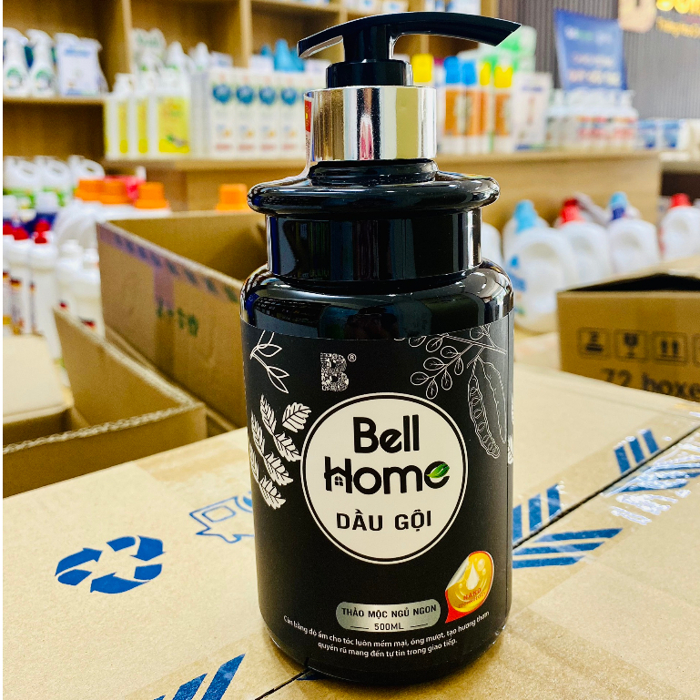 Dầu Gội Thảo Dược Ngủ Ngon Bell Home 500ML Sinh Học Làm Sạch Sâu Đem Lại Cảm Giác Thư Giãn