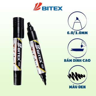 Bút lông dầu Bitex PM01 mực xanh, đỏ, đen
