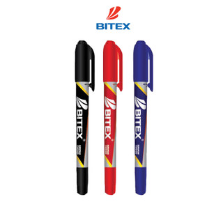 Combo 10 Bút lông dầu Bitex PM02 mực xanh, đen, đỏ
