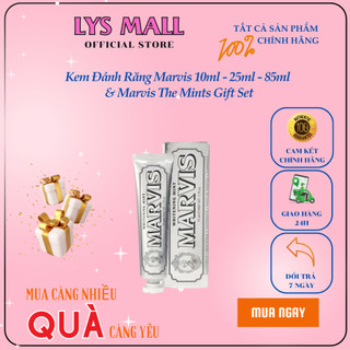 Kem đánh răng marvis 10ml - 25ml - 85ml & marvis the mints gift set