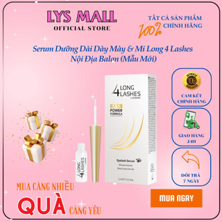Serum dưỡng dài dày mày & mi long 4 lashes nội địa balan
