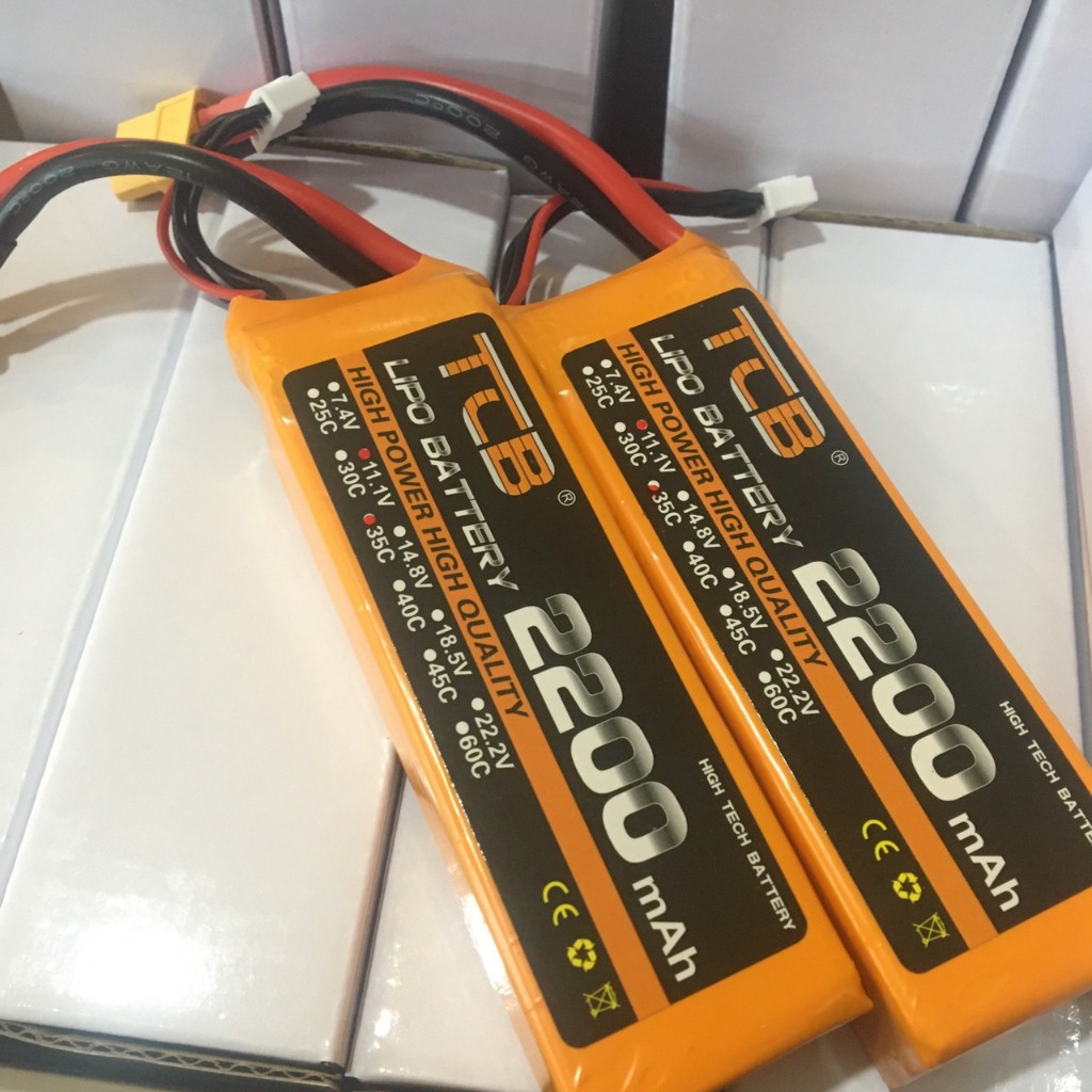 Pin Lipo TCB 2S 3S 4S 1500mah 2200mah 2500mah 5400mah 7000mAh 35C giắc cắm XT60 XT60H jack T JST đồ chơi rc điều khiển