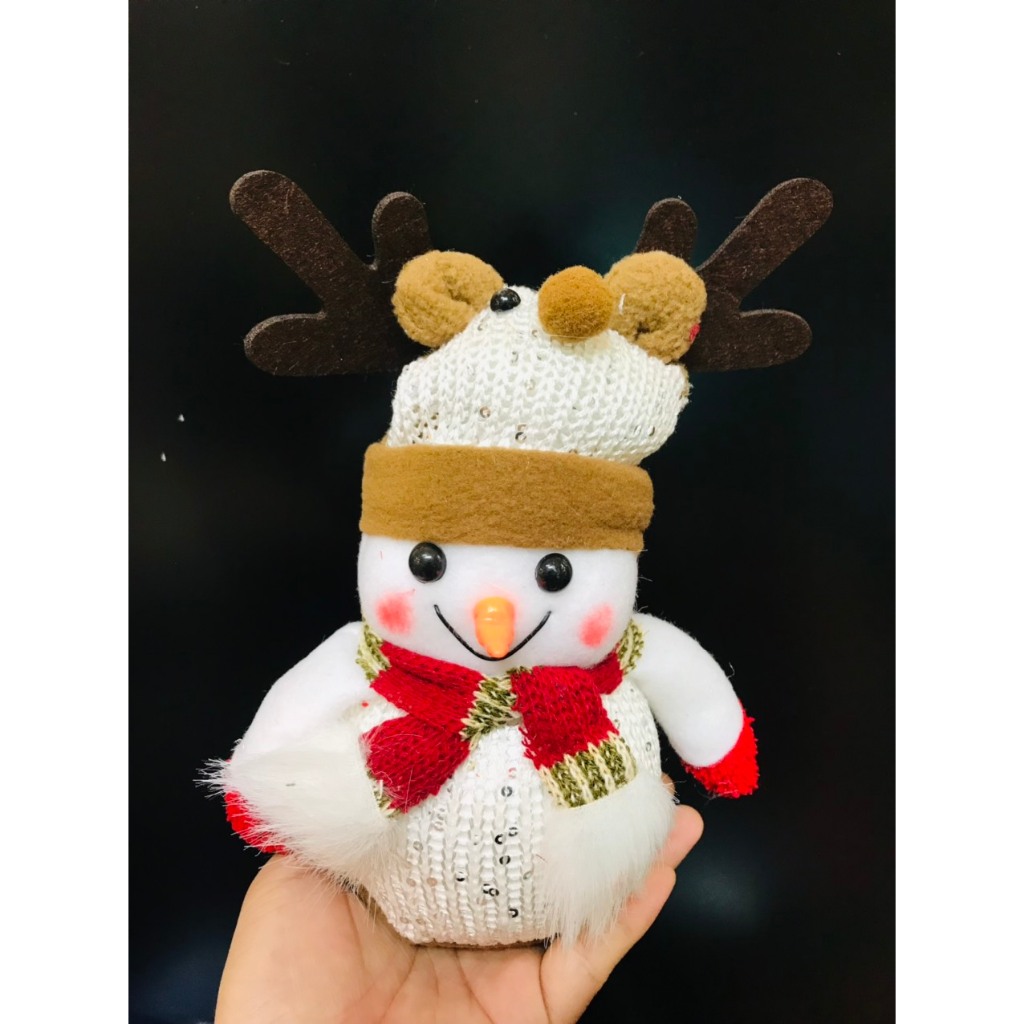 Gấu bông noel đội mũ quà tặng noel