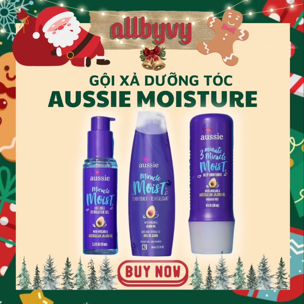 allbyvy| Combo gội xả dưỡng tóc Aussie Bơ 3 phút