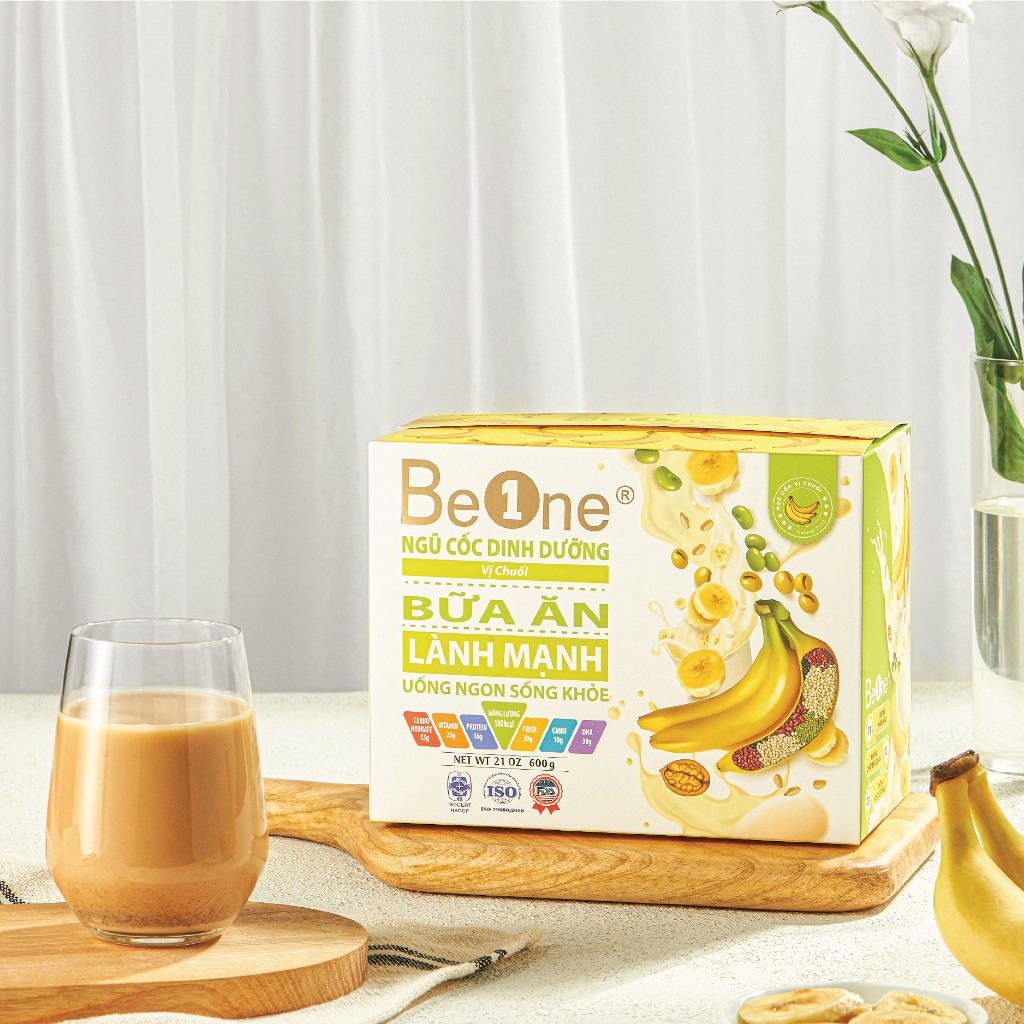 Combo 3 hộp Bột ngũ cốc dinh dưỡng BEONE giảm cân, tăng cân, lợi sữa mix 3 hương vị