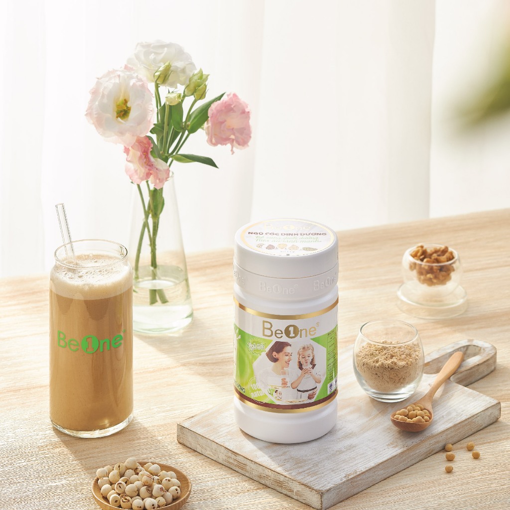 Combo 4 hộp Bột ngũ cốc dinh dưỡng BEONE giảm cân, tăng cân, lợi sữa vị truyền thống hộp 500gr