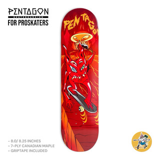 Mặt ván trượt skateboard cao cấp pentagon skate in the hell deck