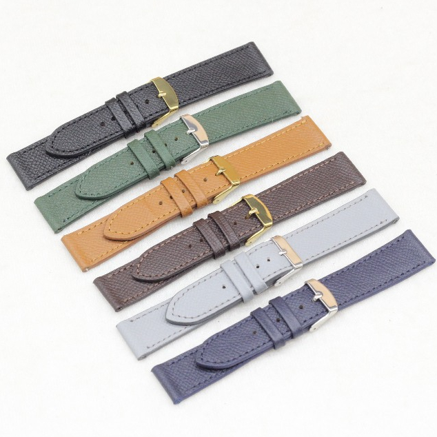 (phom mỏng)Dây Da Đồng Hồ, Dây Da Epsom chất lượng cao Songhan Leather ,BH 6 tháng về da, sản phẩm kèm khóa Kim